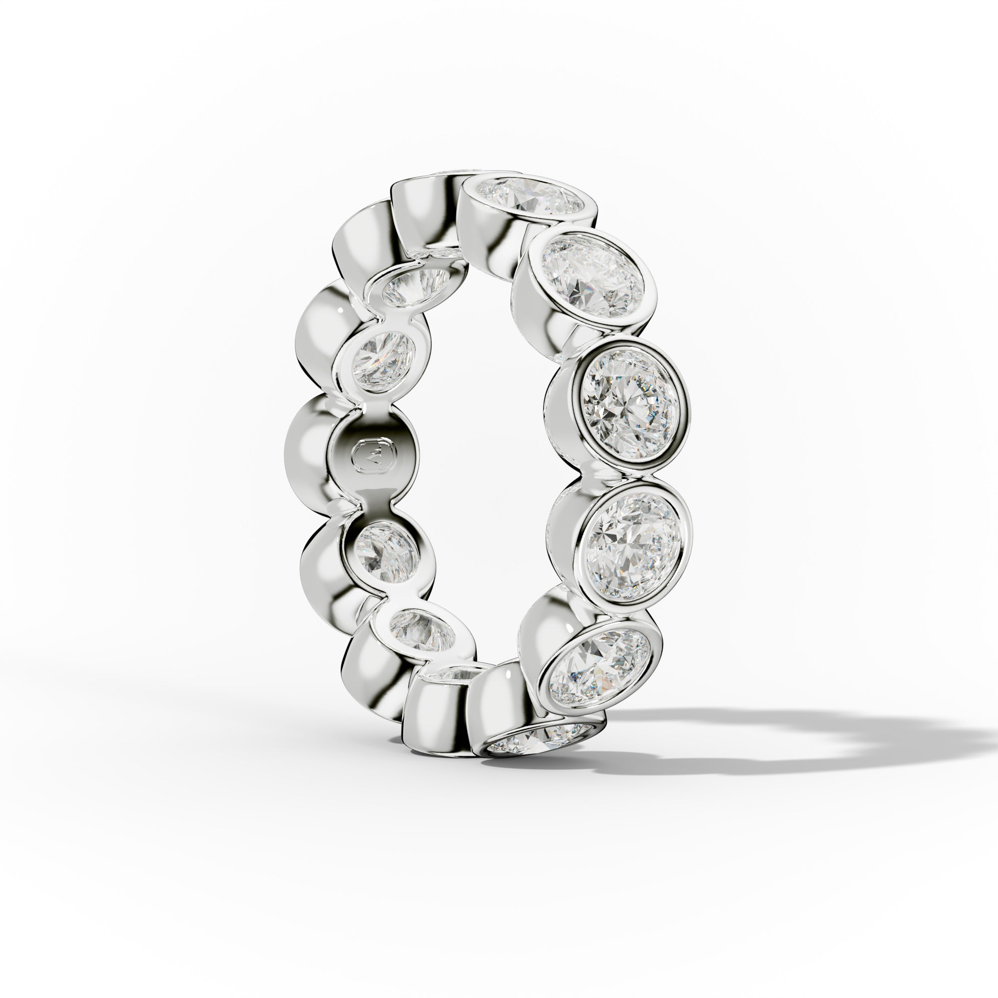 3.0 Carat Bezel Set Round Diamond Eternity Band